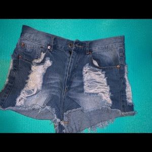 Forever 21 Distressed Shorts